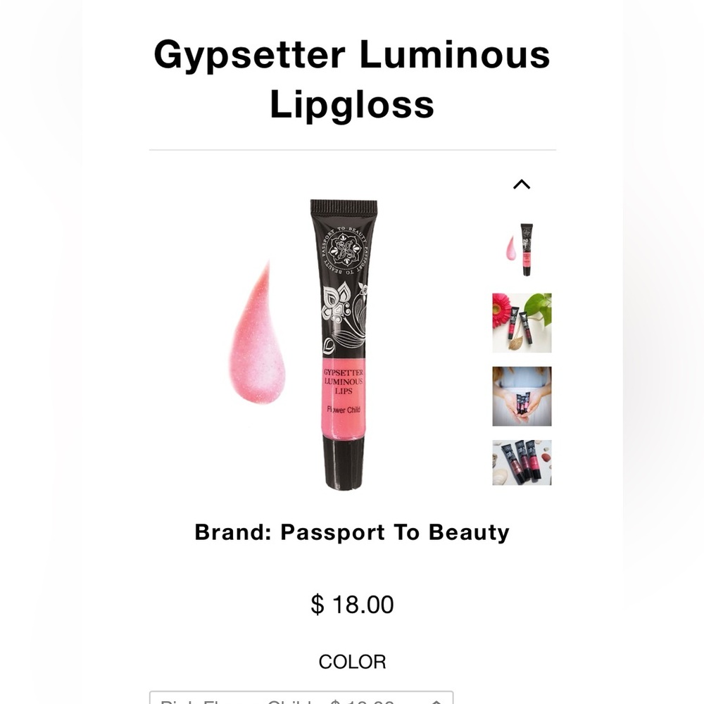 🍊 2 lipstick/glosses full sized. Manna Kadar and Passport to Beauty